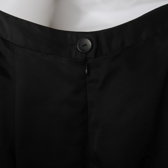 Nanette Lepore NEW Womens Midi Skirt 12 Black Linen Blend Pencil Office Career - Picture 8 of 8